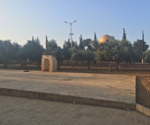 18. Al Masjid Al Aqsa - View of the Dome of the Rock from the north end of the Sanctuary